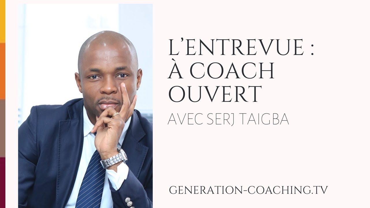SERJ TAIGBA, Un coach- auteur inspir&eacute; et inspirant !