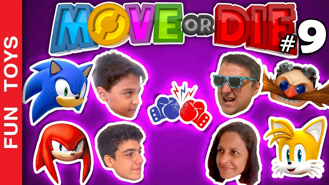 MOVE OR DIE #9 - Só com personagens do SONIC - Para quem você vai torcer? - Batalha em Família 💥