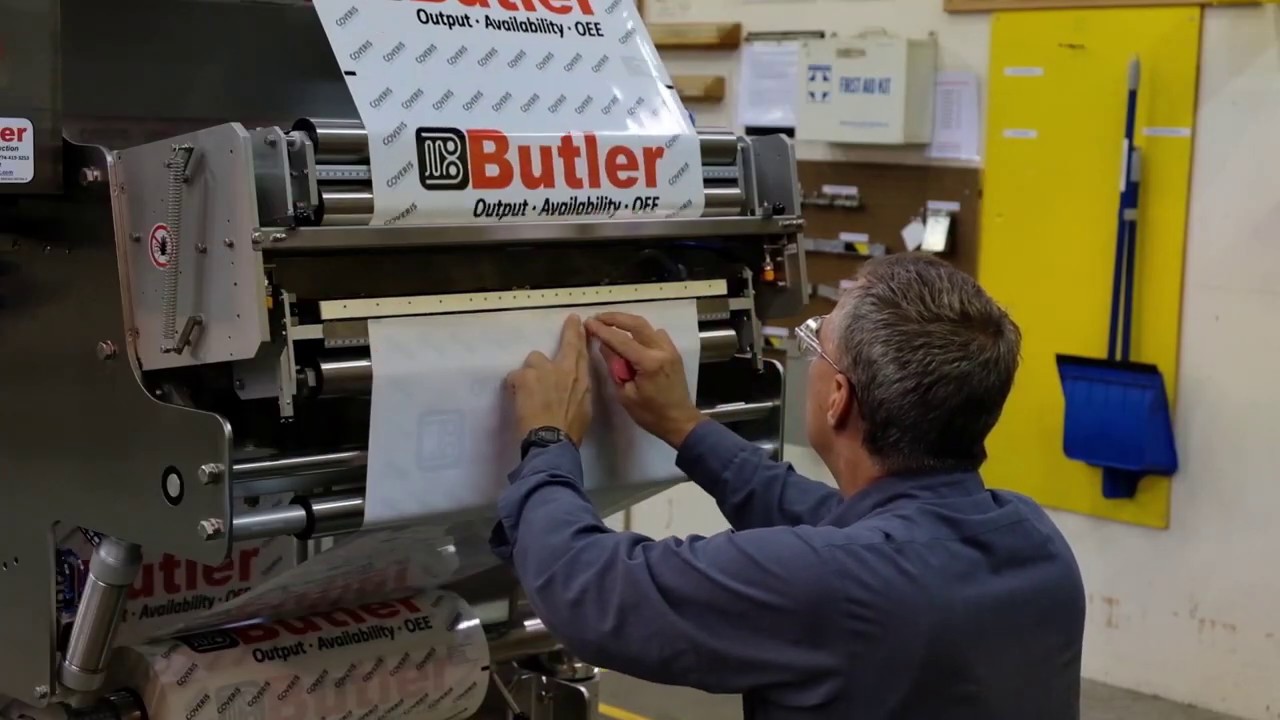 SP1 Automatic Roll Splicer Demo - Butler Automatic
