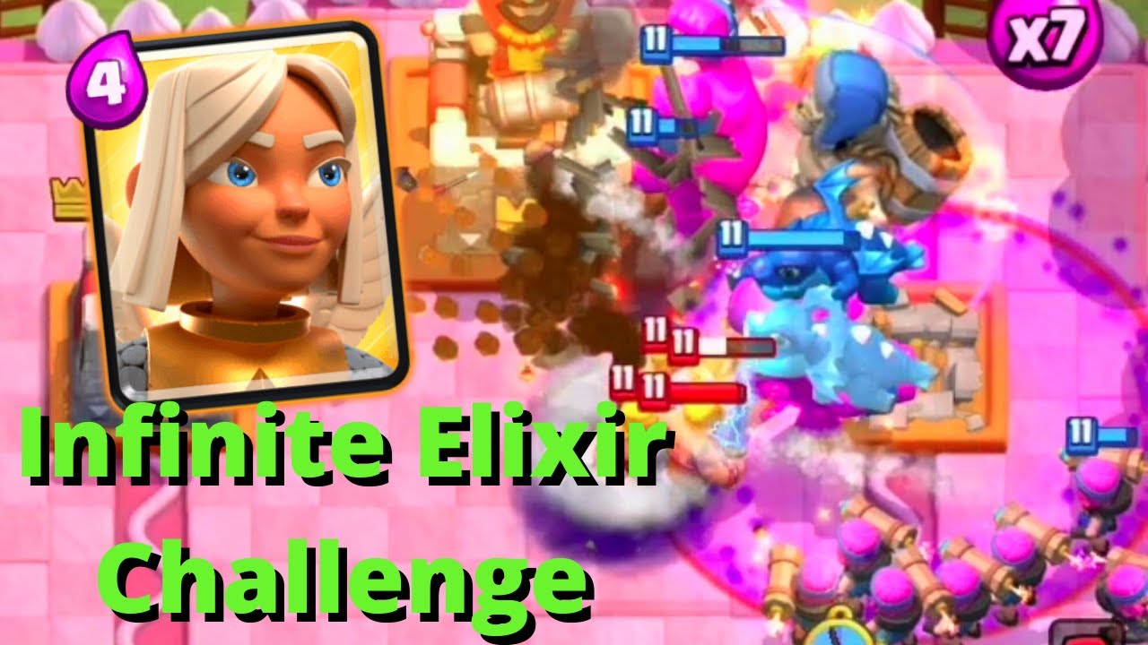 BEST DECK For The Legendaray's Infinite Elixir Challenge - CLASH ROYALE