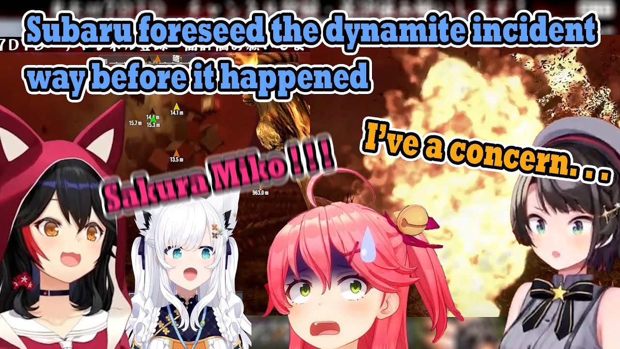 Subaru and Mio literally predicted what would happen when they used explosive in-game