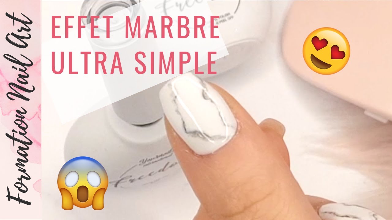 💅🏽TUTO NAIL ART Effet marbre 💅🏽 l Vernis 3en1 vegan FREEDOM l Yournails International