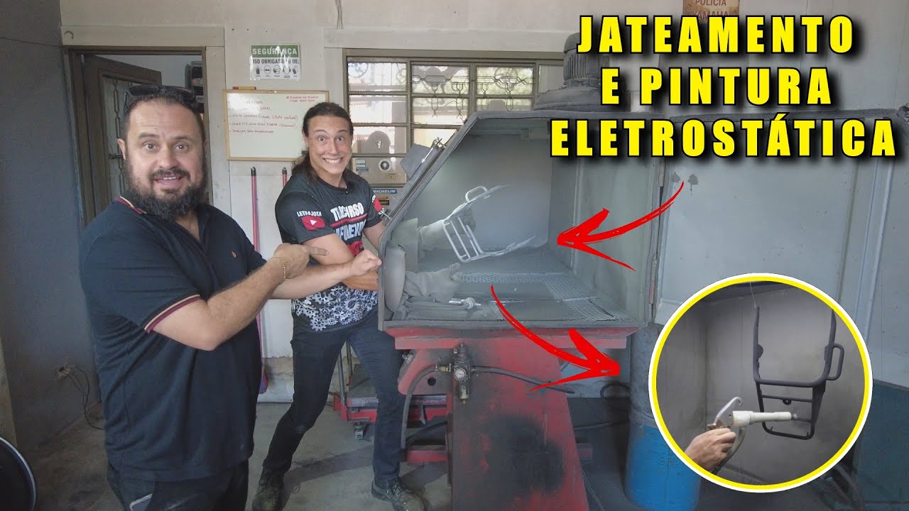 JATEAMENTO E PINTURA ELETROSTÁTICA DA CABRITOLINA (VÍDEO 12)