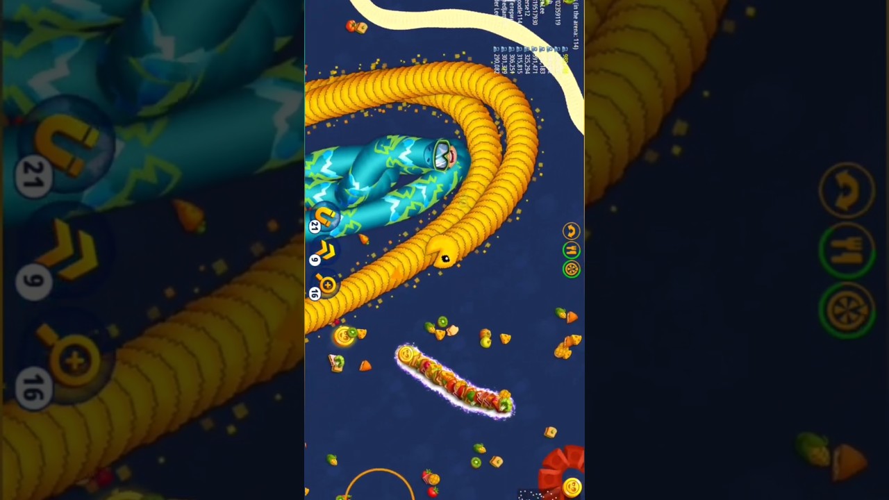 Saamp wala game | Biggest Snake | 1 rank | Wormszone.io