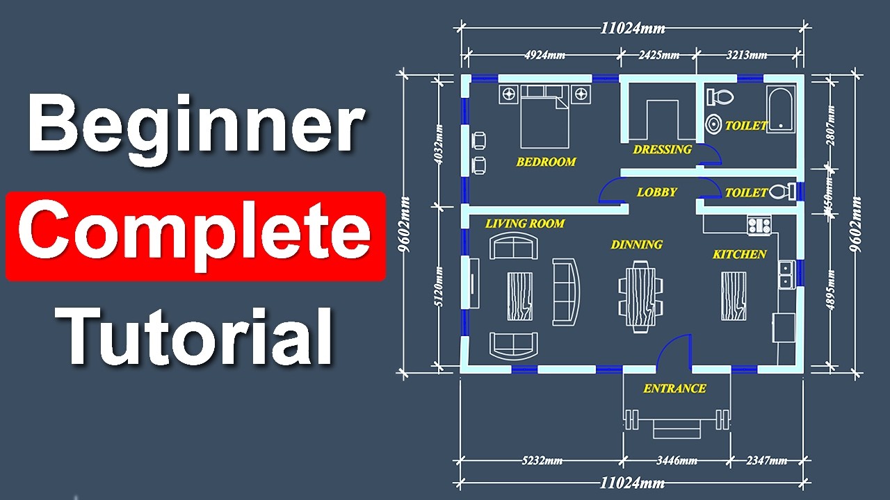 Простейший способ создать план этажа в AutoCAD.