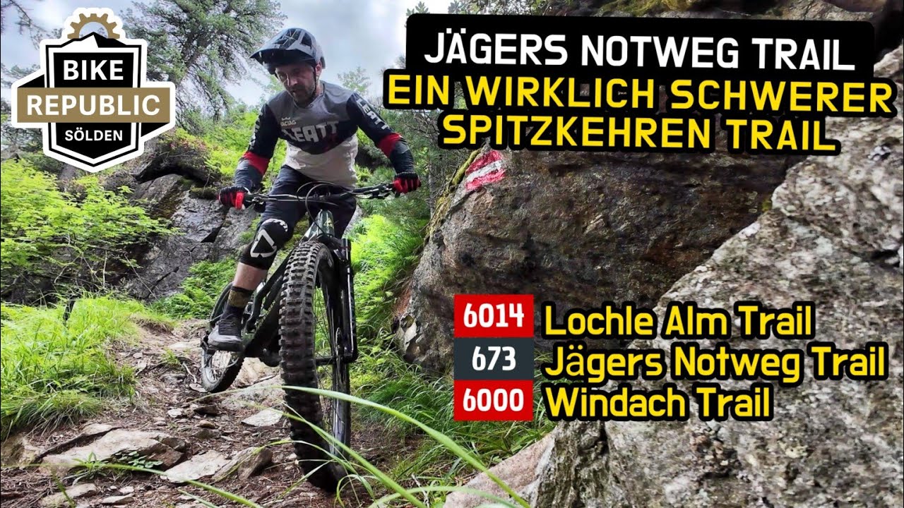 NICHTS FÜR ANFÄNGER! ⚠️ Jägers Notweg Trail in Sölden - Das sind wirklich schwere Spitzkehren