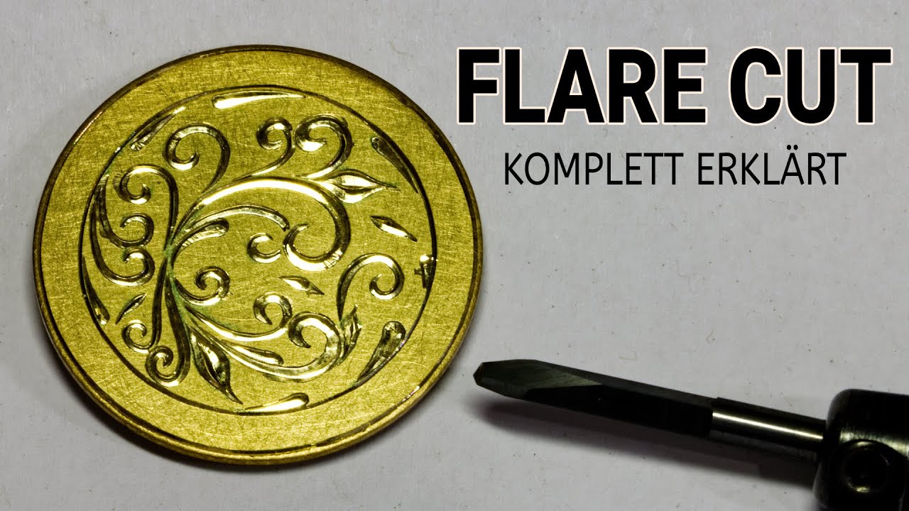 Flare Cut in der Handgravur. Die angesagte Graviertechnik komplett erklärt zum Nachmachen
