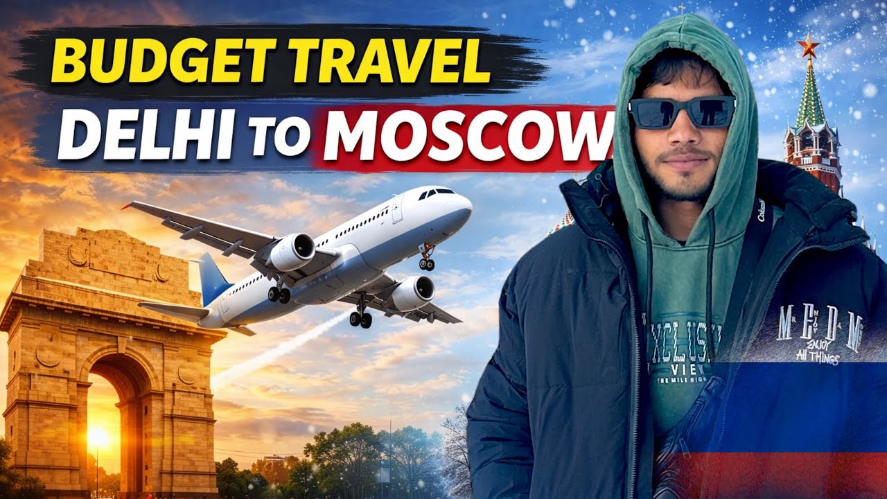 ❄️ Snowfall Russia Trip From Delhi ✈️ | Moscow Winter Travel Only ₹12,000?! Immigration and visa 