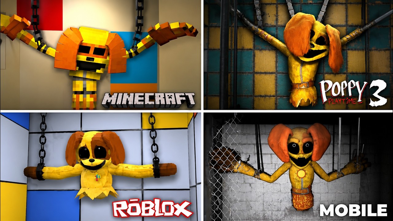 Evolution of DogDay in all games -  Minecraft, Roblox, Poppy playtime 3, Mobile