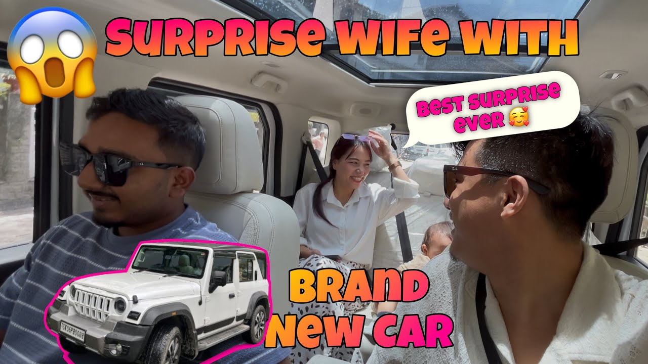 Surprising Wife with brand new Thar Roxx 😍 || Her reaction was priceless 🥰