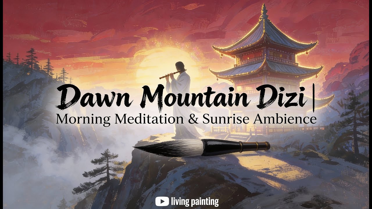 Dawn Mountain Dizi | Morning Meditation & Sunrise Ambience