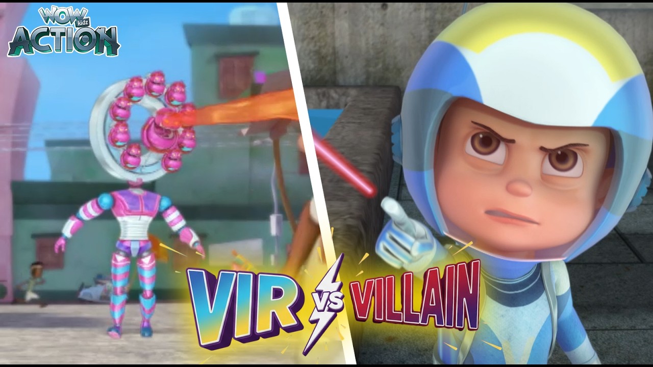 Vir The Robot Boy | Multiple Face | Vir Vs Villain Compilation🔥🤖| Wow Action