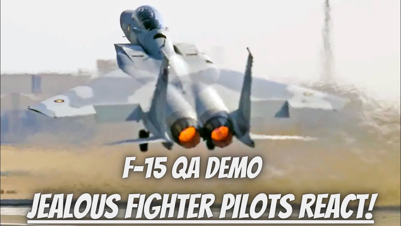 Реакция пилотов истребителей на демонстрацию F-15 QA