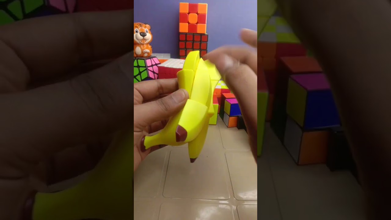 I Scrambled my banana cube for 1million like 🤯#million #shorts