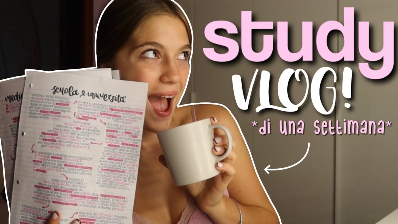 IL PRIMO ✨STUDY VLOG✨ anno 2024-2025! *tanti compiti & motivazione studio!* 📚🎀 || SZ