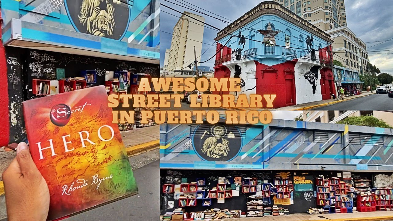 Awesome FREE Street Library in Calle Loiza, Puerto Rico