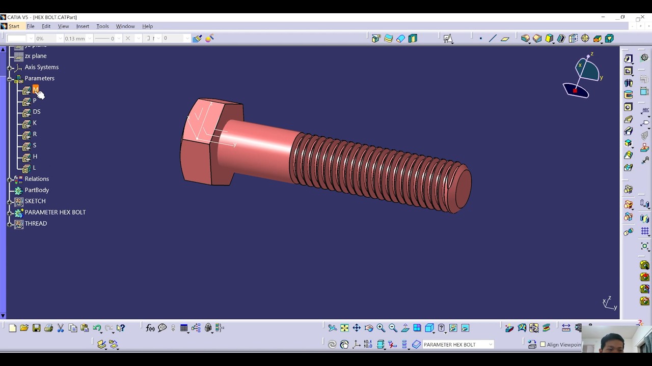 Parameter Trong CATIA V5 Theo Tiêu Chuẩn Nhật – Thiết Kế Tham Số – CATIA Knowledge Auto Design