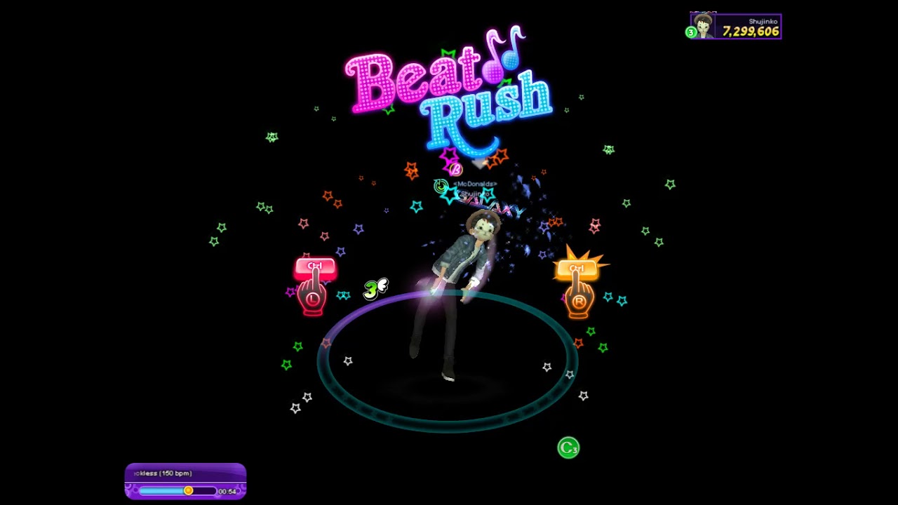 Audition Galaxy - Beat Rush Hard 8k - The Spin Wires - Reckless (150 bpm) - FULL PERFECT