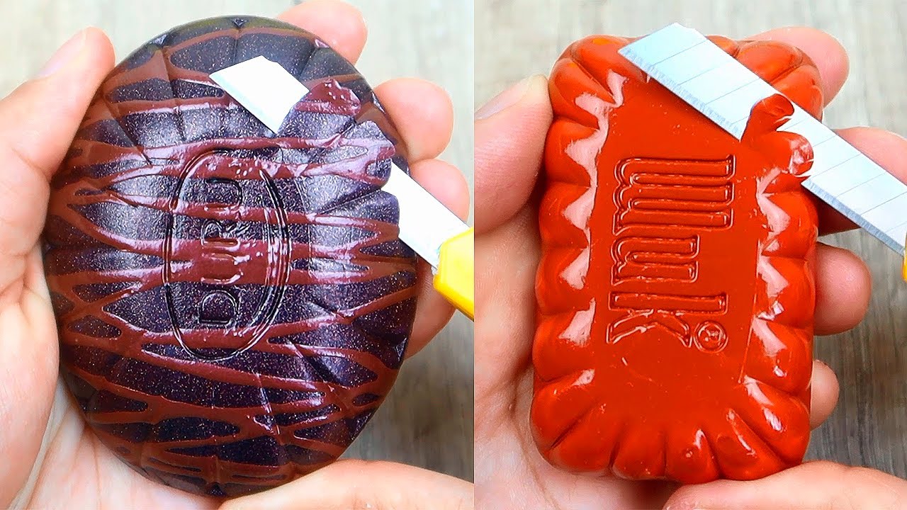 Relaxing Soap Carving ASMR. Satisfying Soap Cutting. Amazing soap cutting-92