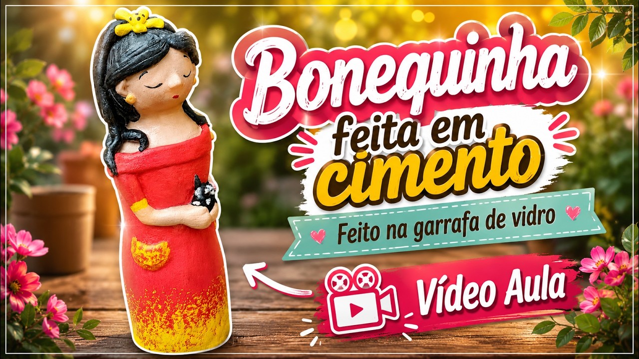 TRANSFORMANDO LIXO EM TESOURO  - Boneca em Garrafa de Vidro -