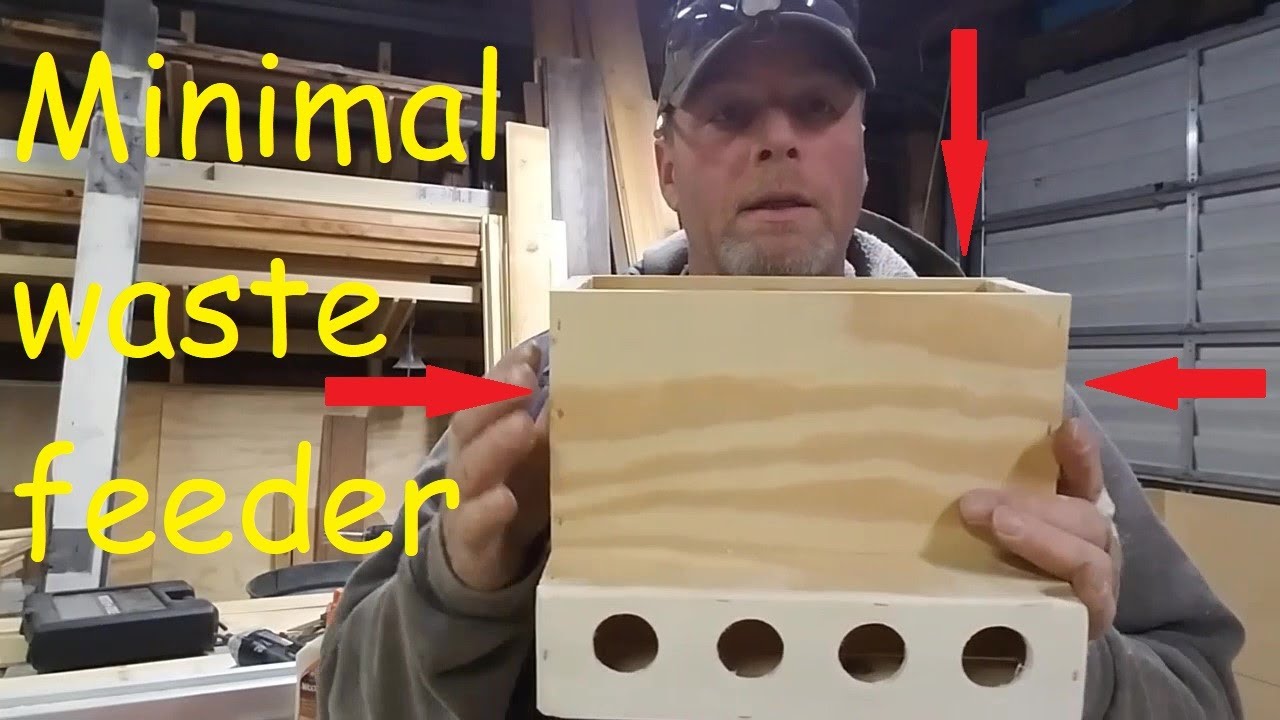 DIY Minimal Waste Quail feeder