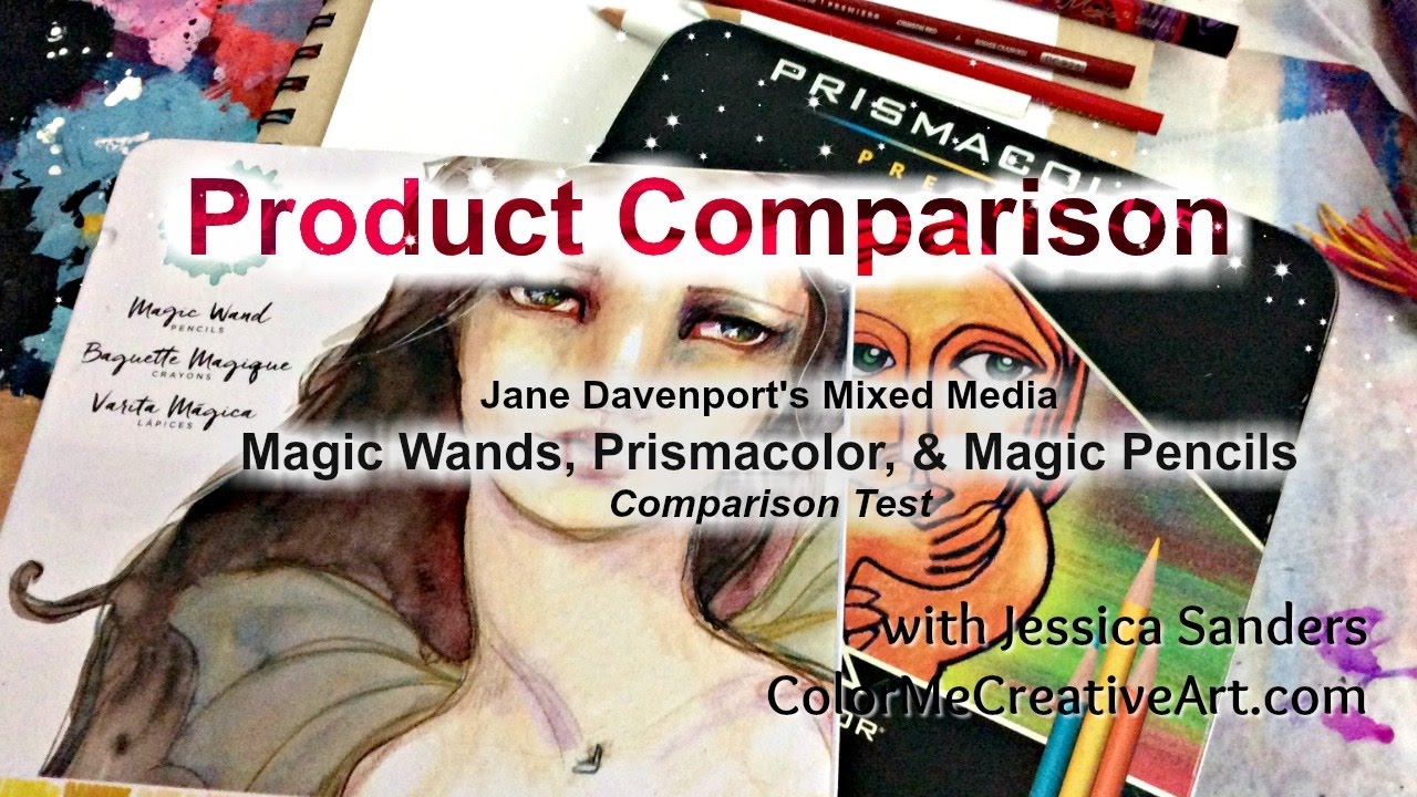 Jane Davenport Magic Wands & Prismacolors Pencil Comparison