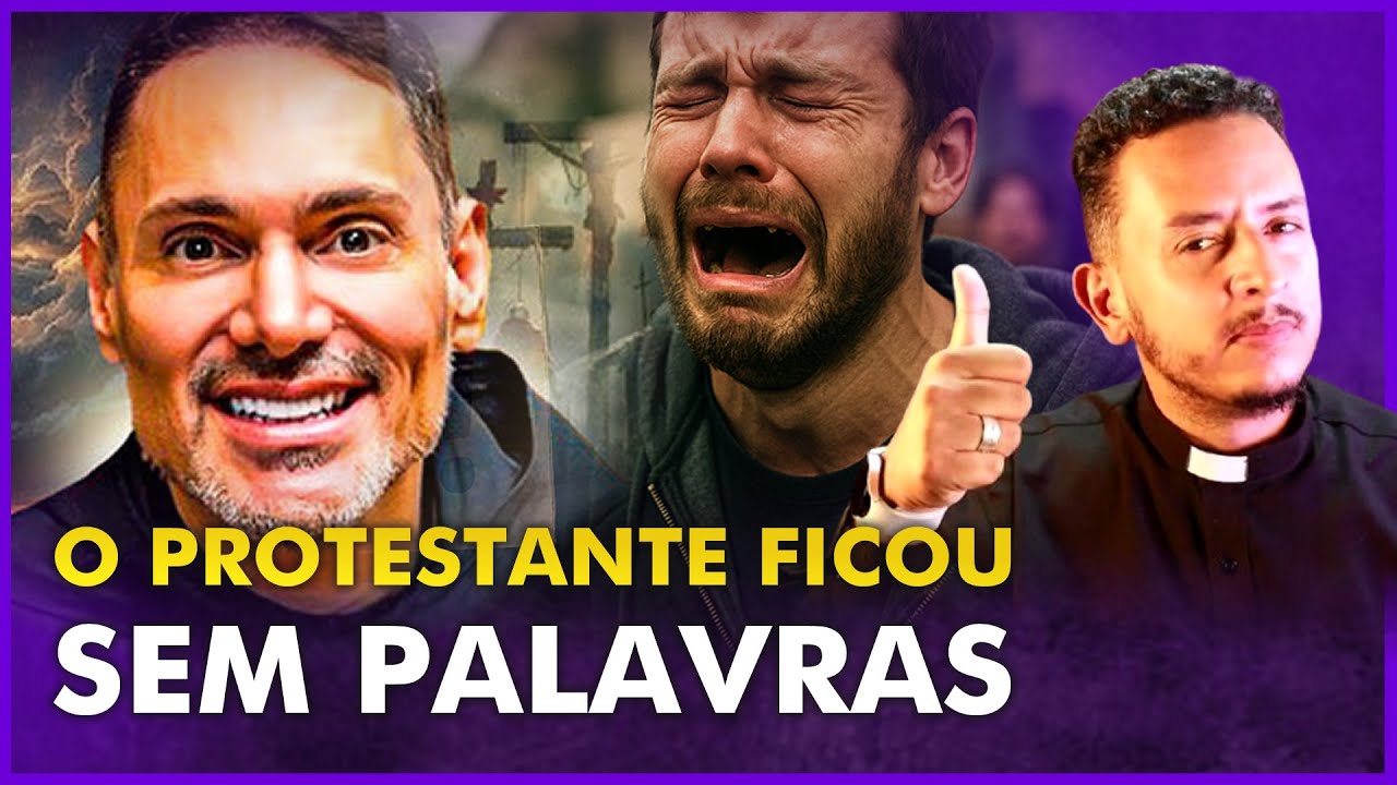 O PROTESTANTE FICOU SEM PALAVRAS COM A RESPOSTA DO PADRE FÁBIO MARINHO
