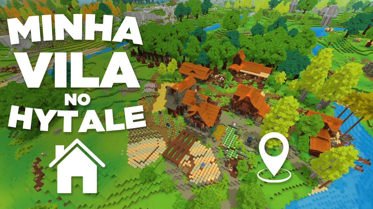 CONSTRUÍ UM VILAREJO MEDIEVAL no HYTALE! - MUNDO ETERNO 17
