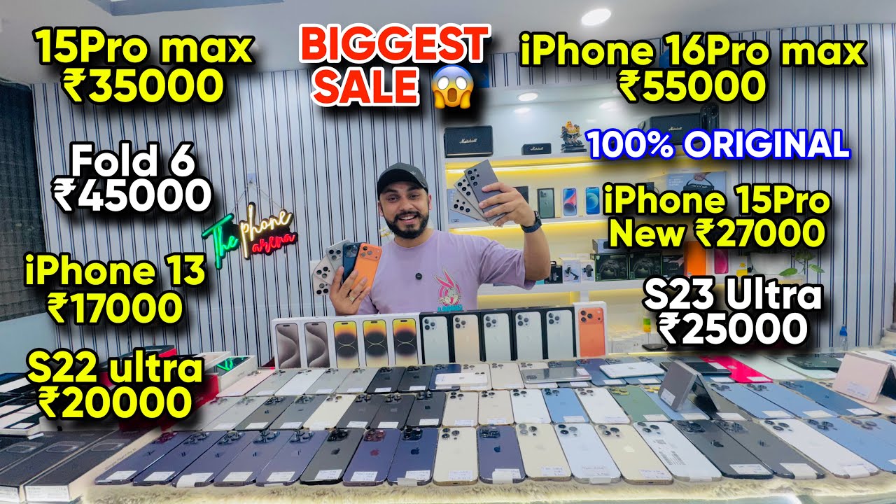 Biggest iPhone Sale Ever 🔥| Cheapest iPhone Market | Second Hand Mobile | iPhone16 Pro iPhone 15