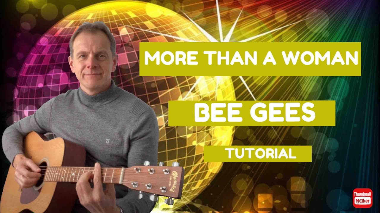 MORE THAN A WOMAN - BEE GEES - Acoustic Guitar Tutorial #tiktok  #morethanawoman #guitar #tutorial