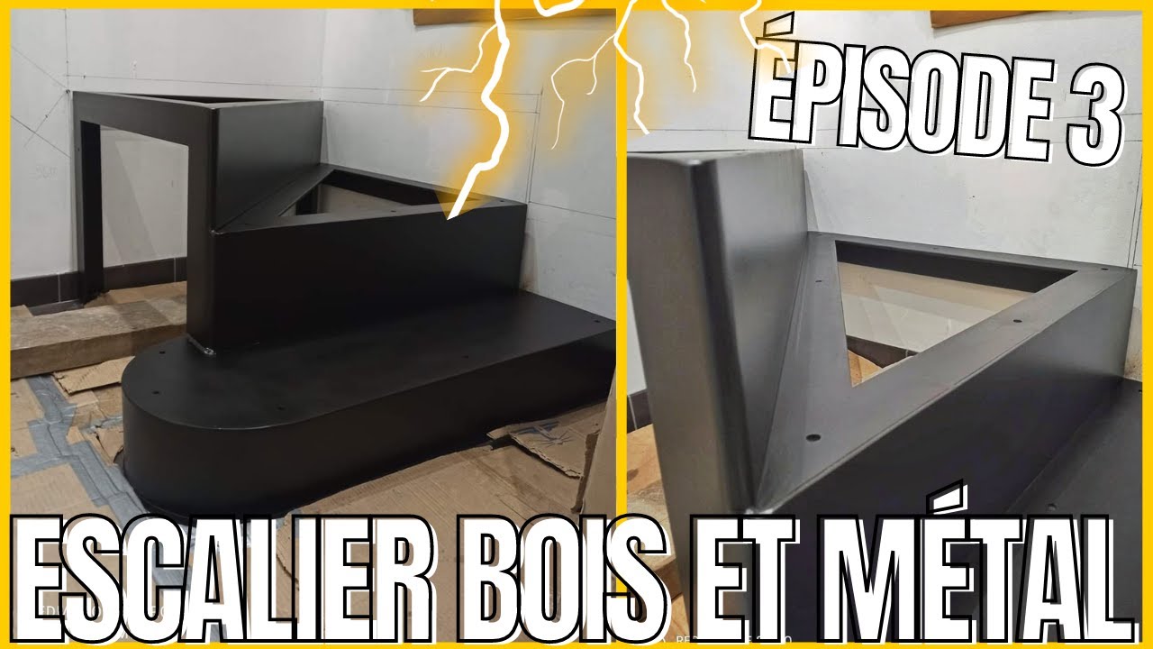 🔥FABRICATION ESCALIER BOIS & MÉTAL🔥ÉPISODE 3🔥