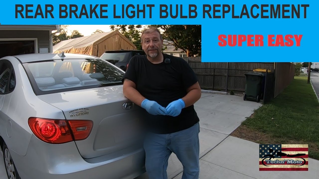 Brake Light Bulbs Replaced on a Hyundai Elantra- LED bulbs need LED load resistors- read description