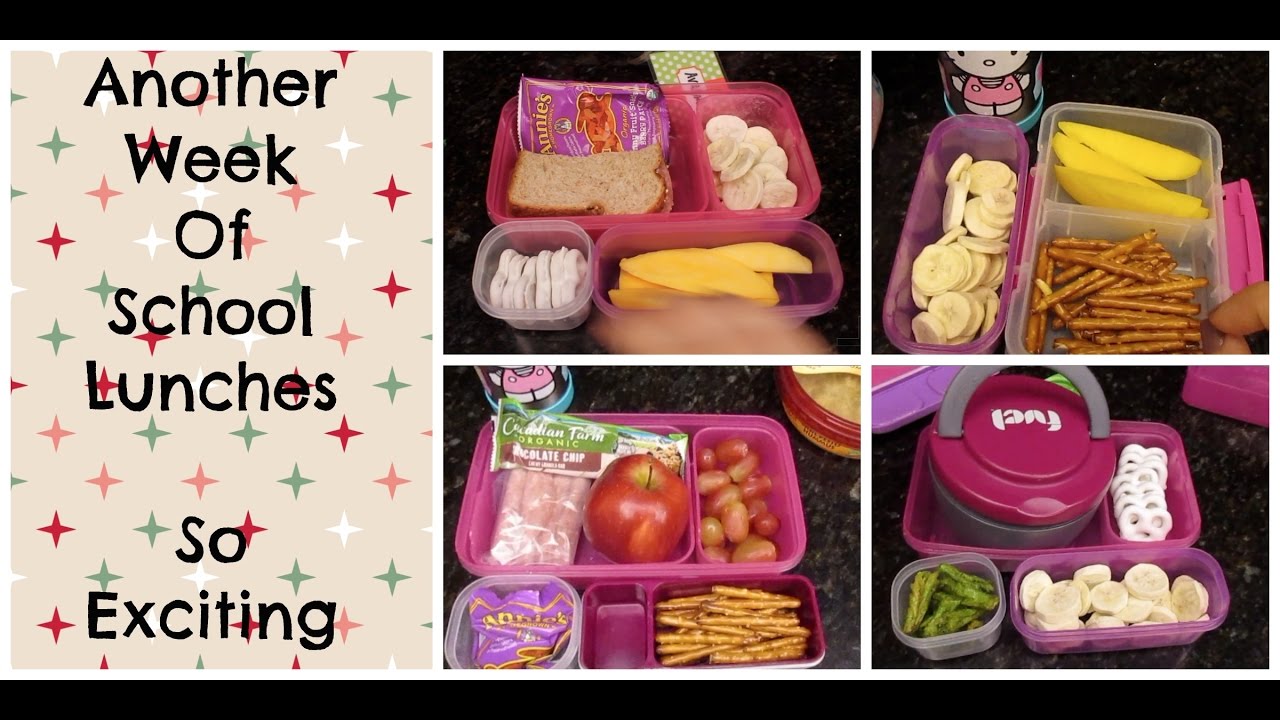 Week of School Lunches Wk 16