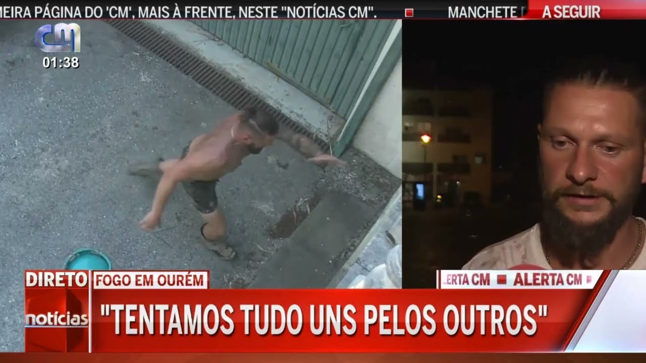 Julho2022-População ajuda como pode no combate ao fogo em Ourém