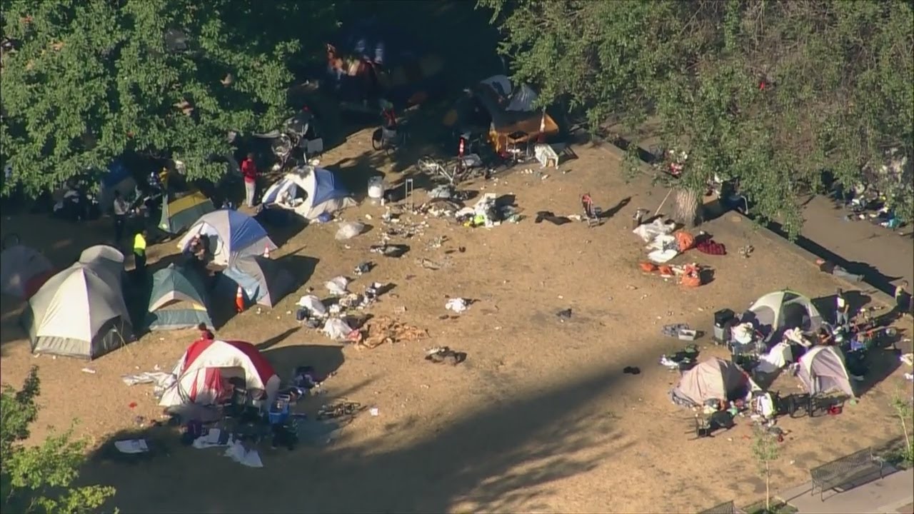 Homeless Camp Near State Capitol Cleaned Up