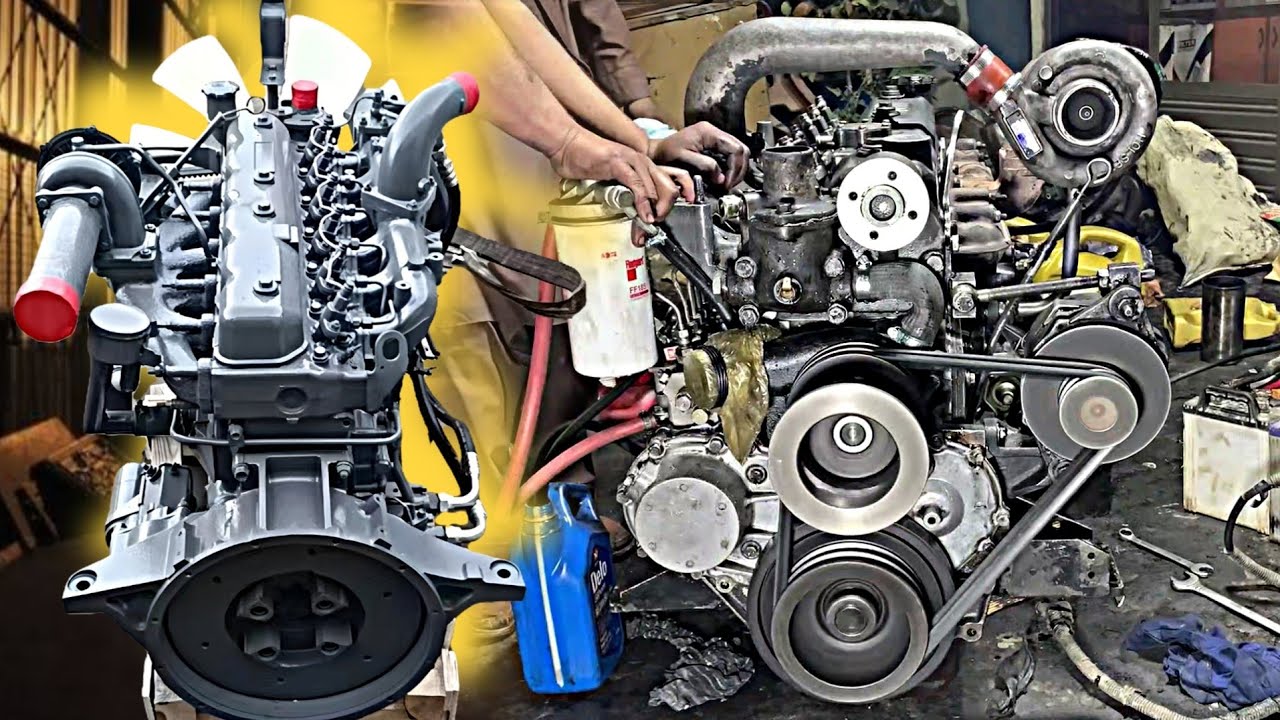 How Experts Rebuild ISUZU 6-BG1 Excavator Engine with Basic Tools | Heavy Duty Engine Restoration