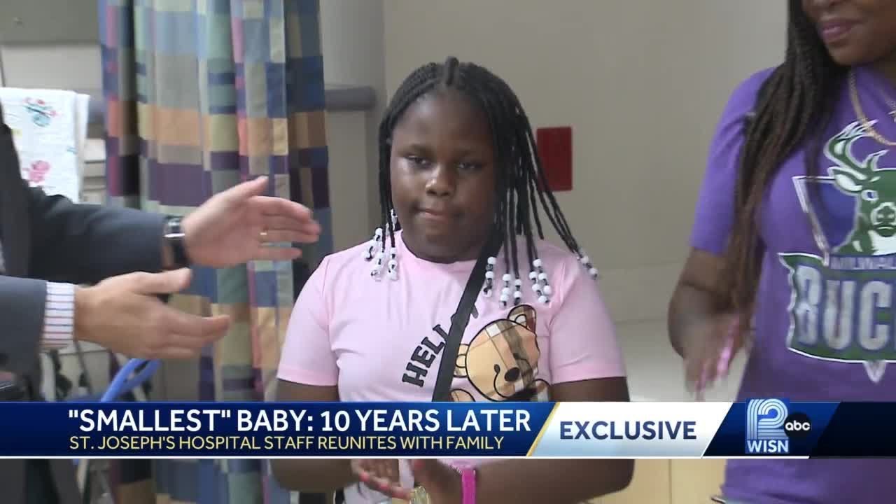 Smallest surviving baby born at Ascension St. Joseph reunites with care team 10 years later