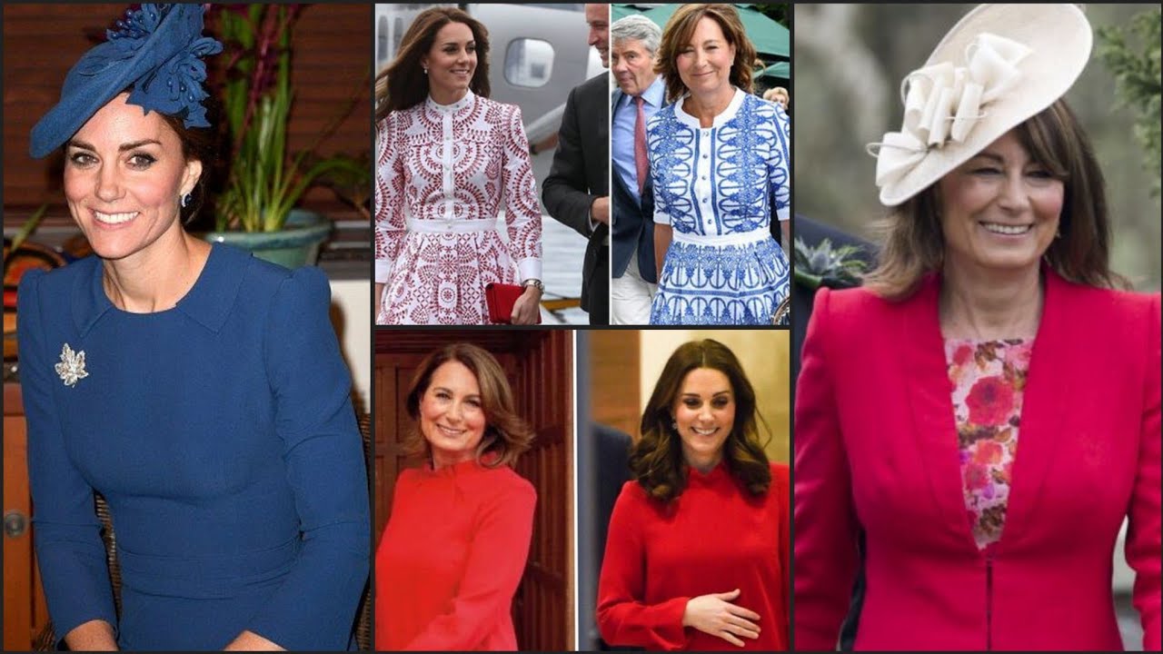 💛💙🧡Twins Fashion Dress design of Carol Middleton and Kate Middleton||Royal Family 