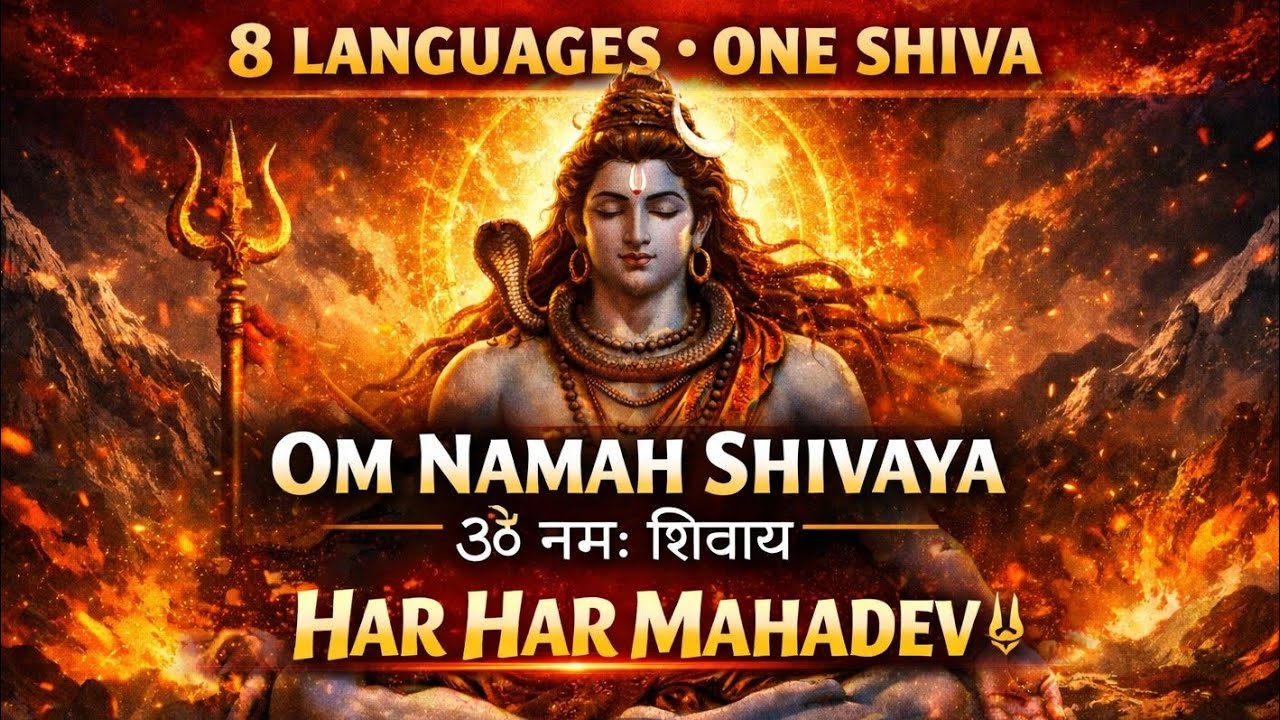 Om Namah Shivaya 🔱 | 8 Languages Shiva Chant | Har Har Mahadev | Powerful Devotional Song