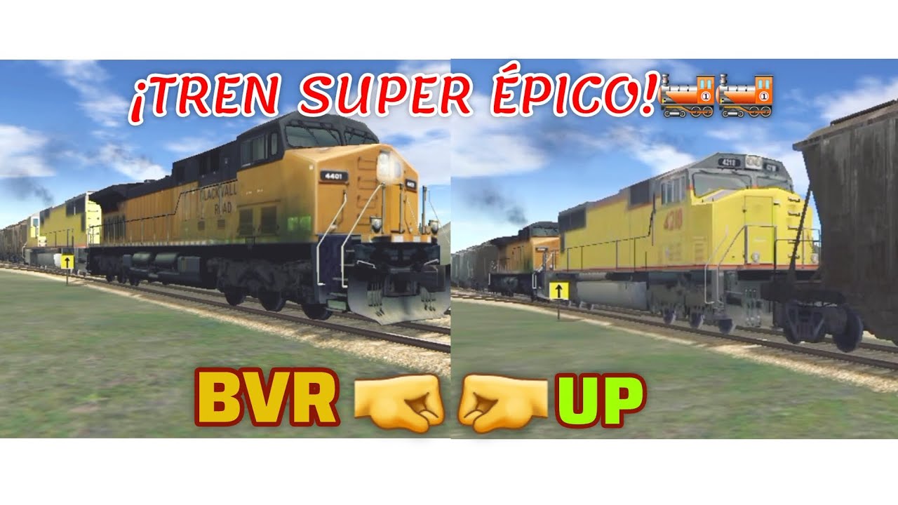Train And Rail Yard Simulador, ¡TREN SUPER ÉPICO RECHINANDO VIA😌😌!