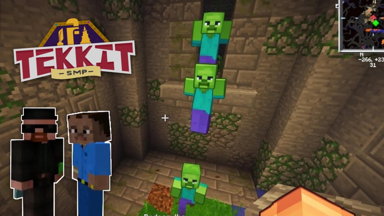 Explorando o Subterrâneo - Minecraft Tekkit SMP