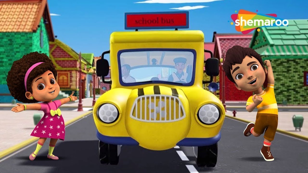 Wheels On The Bus 3D Rhyme | Punjabi Rhyme for Kids | Kids Song | Shemaroo Kids Punjabi