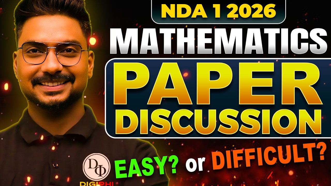 NDA 1 2026 Paper Analysis | Maths Complete Review | Difficulty Level & Expected Cutoff