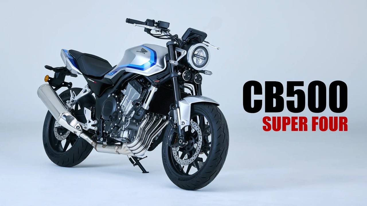 Официальное видео мотоцикла Honda CB500 Super Four 2026 года.