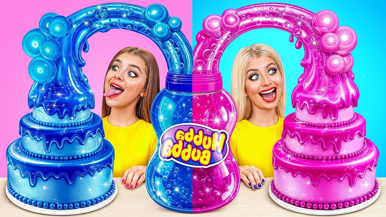 Черное vs Розовое Украшение Торта Челлендж | Смешные Cитуации с Mega DO Challenge