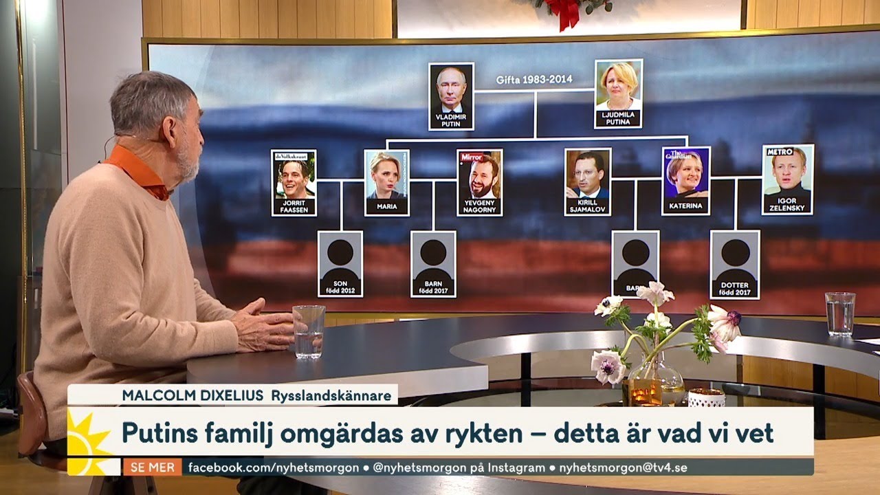 Putins familj omgärdas av rykten – detta är vad vi vet | Nyhetsmorgon | TV4 & TV4 Play