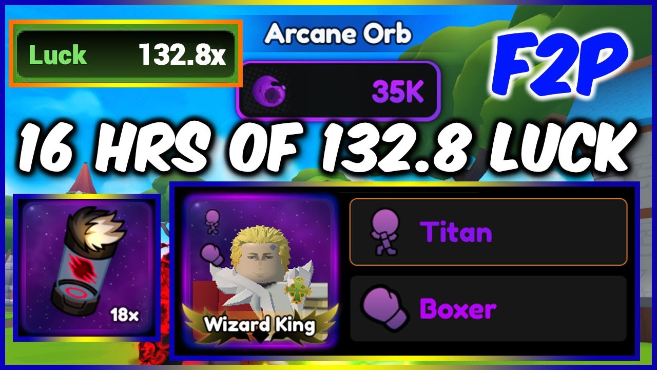 16 Hours of 132.8 Luck as *F2P* in Anime Champions Simulator (ACS) | Black Clover Update | Roblox