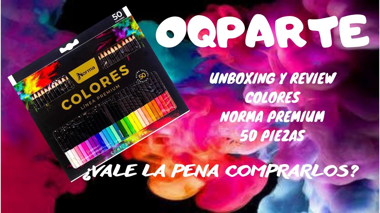 NORMA PREMIUM 50 PZ. ¿SON RECOMENDABLES? 🤔🤔🤔 #unboxing #review #colores  #material #arte #calidad