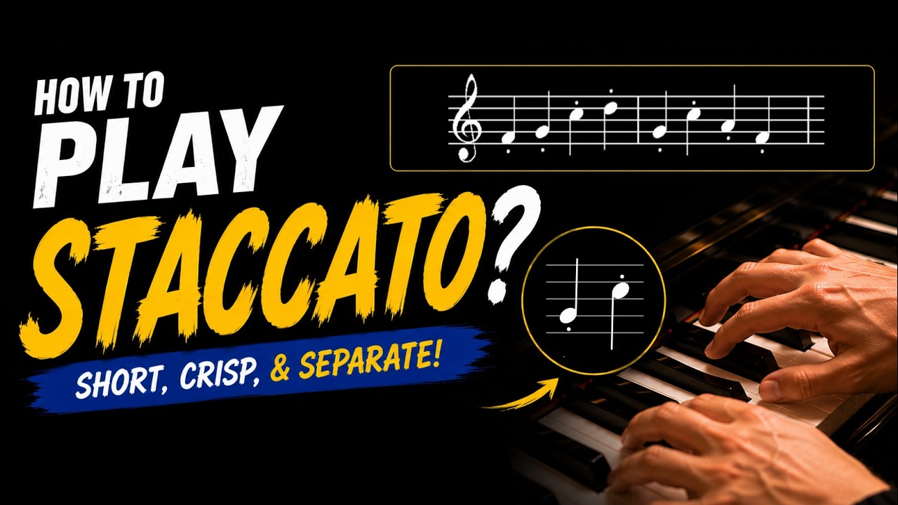 Beginner Piano Course Level 2 | 16. Staccato Playing (Bouncing Balls)
