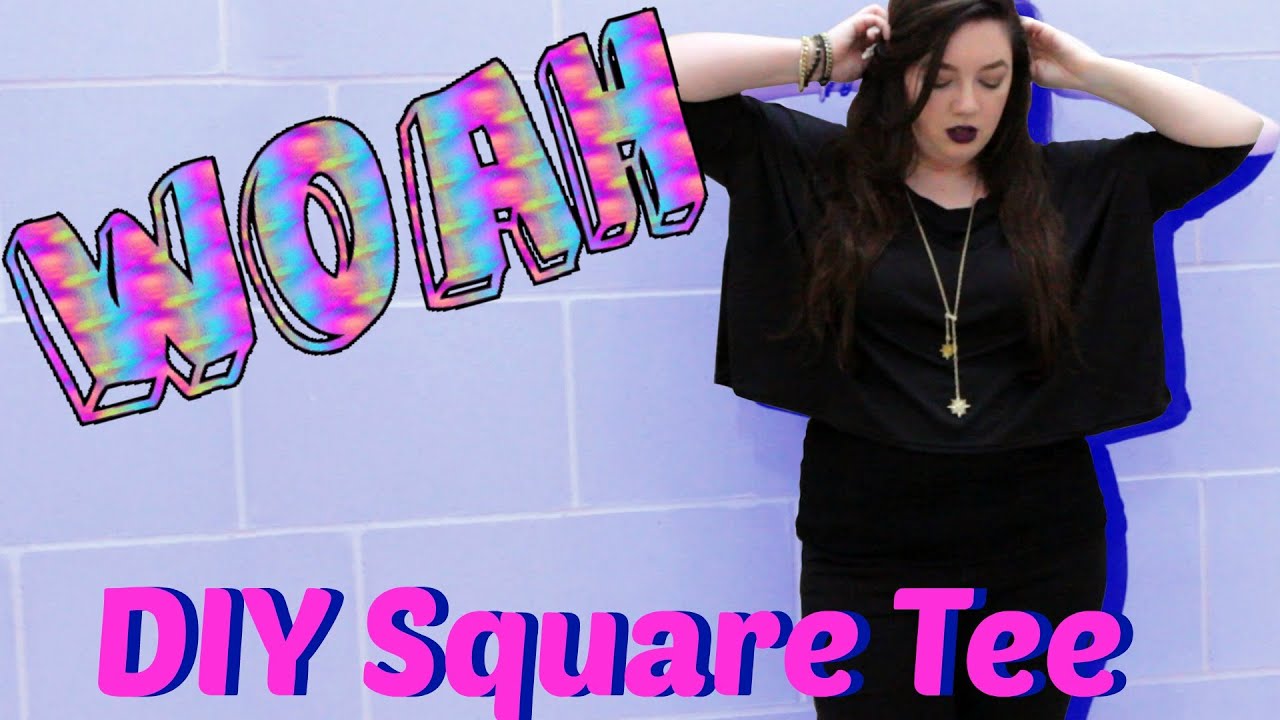 How to Make a Loose Crop Top | DIY Square Dolman Crop Top